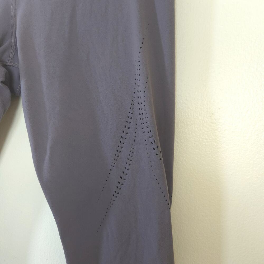 Athleta Elation Laser Cut Tight Leggings XL Dusty Purple Cropped - Picture 6 of 12